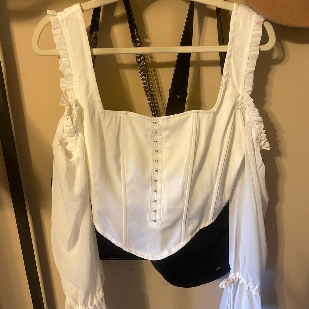 Fashion Nova Of Corset Not Ruffled Top